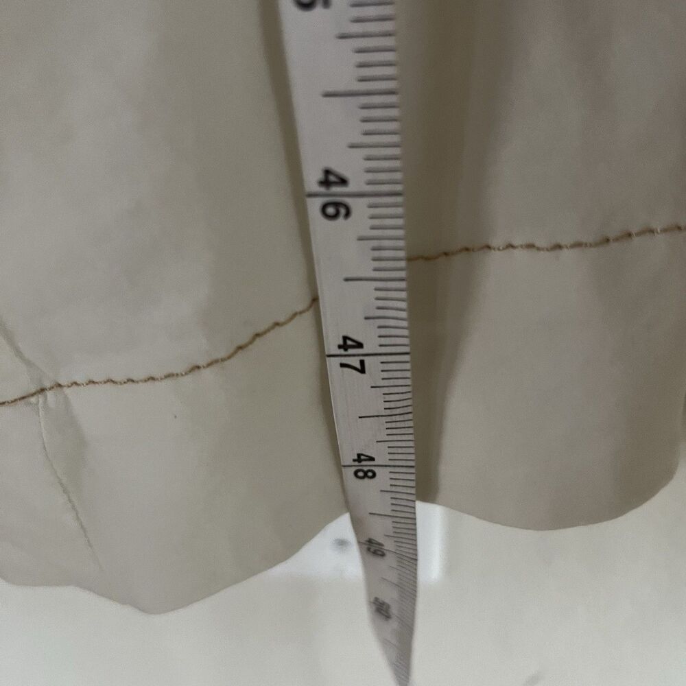 Maeve Anthropologie Poplin‎ Shirt Dress Women’s 14 Midi White Collared V Neck - Picture 14 of 14